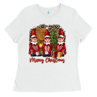White Merry christmas elfs Ladies Tee - FaDigitalArtStudio