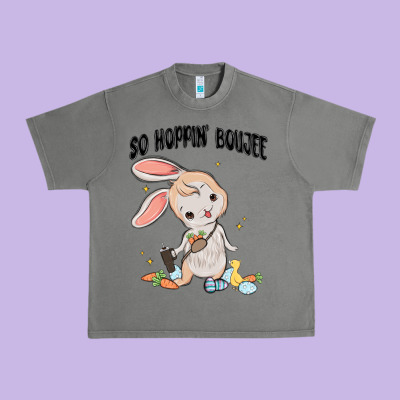 So Hoppin Boujee Easter Bunny  Belt Bag Ins Urban Heavy Tee Designed By Maliassmallbusiness