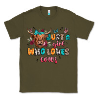 Army Green just a girl who loves cows Classic Tee - JahusDesignShop