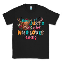 Black just a girl who loves cows Classic Tee - JahusDesignShop