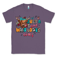 Lavender just a girl who loves cows Classic Tee - JahusDesignShop