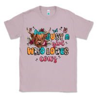 Lilac just a girl who loves cows Classic Tee - JahusDesignShop
