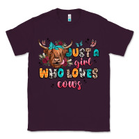 Plum just a girl who loves cows Classic Tee - JahusDesignShop