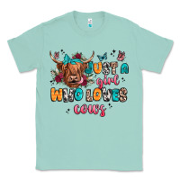 Seafoam just a girl who loves cows Classic Tee - JahusDesignShop