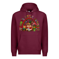 Burgundy mommys little reindeer christmas Premium Hoodie - CowGirlArtShop