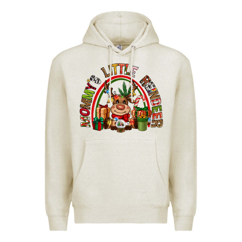 Mommys Little Reindeer Christmas Premium Hoodie by CowGirlArtShop | Teevron