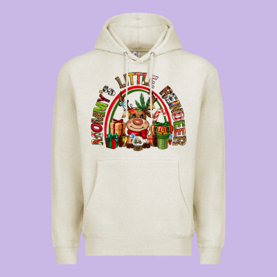 Mommys Little Reindeer Christmas Premium Hoodie Designed By Cowgirlartshop