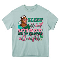 Arona afro  nurse sleep all day nurse all night Heavy Core Tee - AdoDesignShop