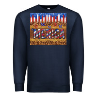 Navy 'merica Premium Sweatshirt - TumblerDesignByShophia