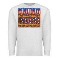 Oatmeal Heather 'merica Premium Sweatshirt - TumblerDesignByShophia