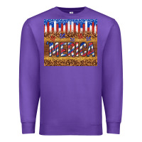 Purple 'merica Premium Sweatshirt - TumblerDesignByShophia