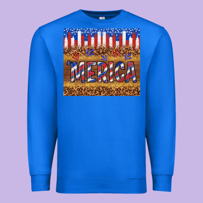 'merica Premium Sweatshirt Designed By Tumblerdesignbyshophia
