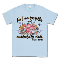 Dusty Blue for i am fearfully and wonderfully made Classic Tee - MaliasSmallBusiness