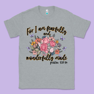 For I Am Fearfully And Wonderfully Made Classic Tee Designed By Maliassmallbusiness