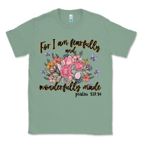 Sage for i am fearfully and wonderfully made Classic Tee - MaliasSmallBusiness