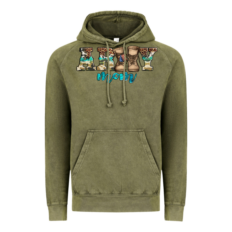 Western Camo Pattern Army Mom Vintage Hoodie by Jasminsmagicworld | Teevron