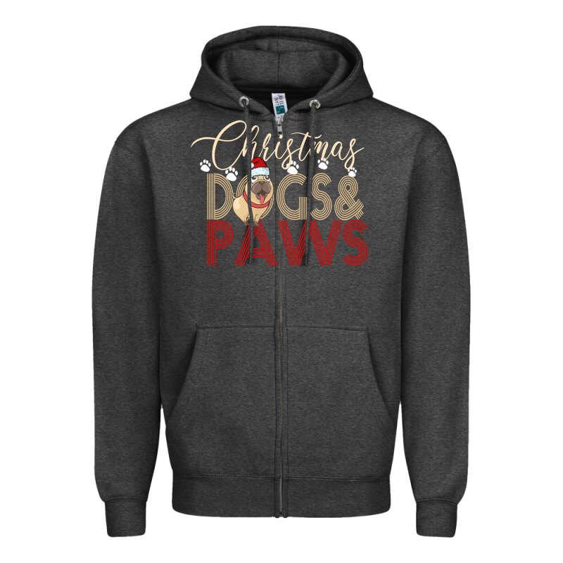 Christmas Dogs Paws Zipper Hoodie by Bettercallsaul | Teevron