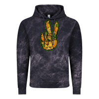 Cloud Black Pineapple Peace Sign Vintage Hoodie - Jasminsmagicworld
