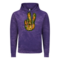 Cloud Purple Pineapple Peace Sign Vintage Hoodie - Jasminsmagicworld