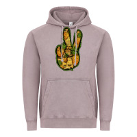 Pineapple Peace Sign Vintage Hoodie | Teevron