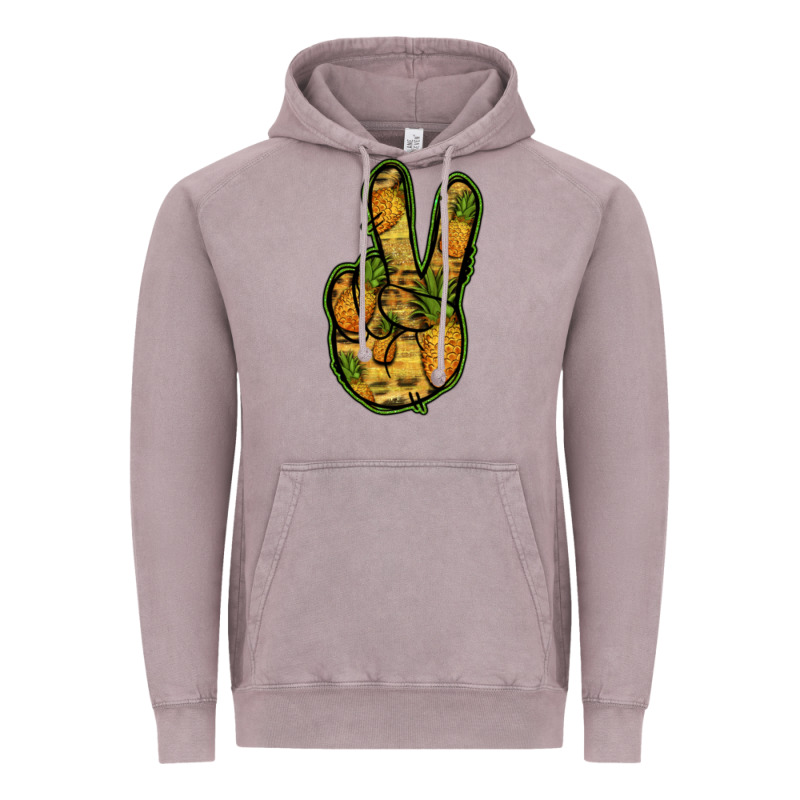 Pineapple Peace Sign Vintage Hoodie by Jasminsmagicworld | Teevron