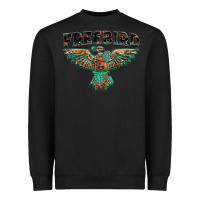 Black aztec free bird Heavyweight Sweatshirt - NancyCooperArtShop
