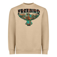 Mushroom aztec free bird Heavyweight Sweatshirt - NancyCooperArtShop