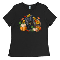 Black Fall black angus Ladies Tee - RanaPortraitStore