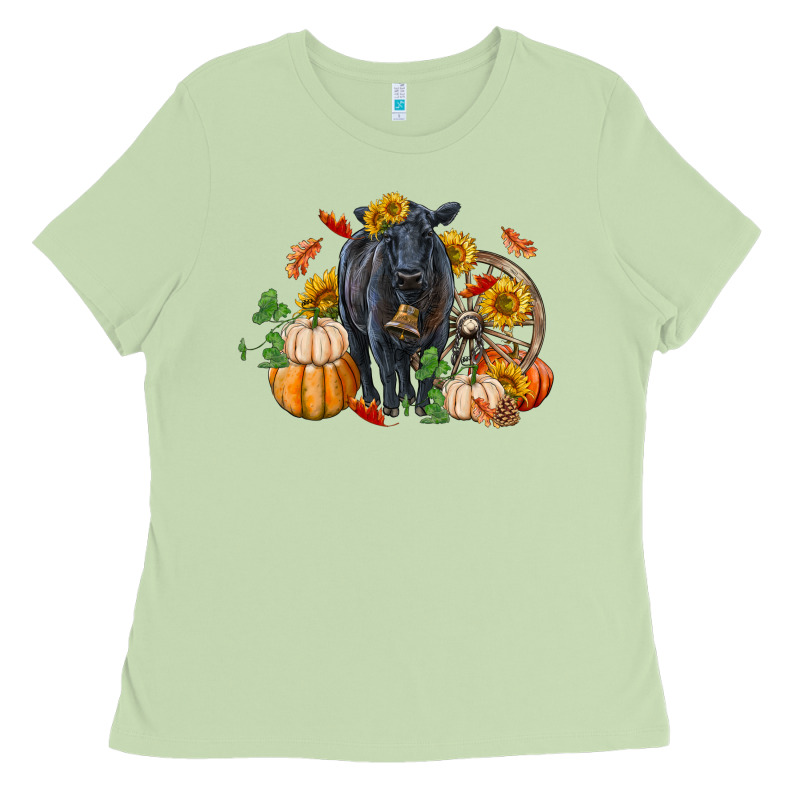 Fall Black Angus Ladies Tee by RanaPortraitStore | Teevron