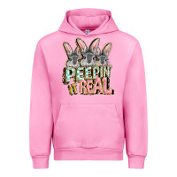 Fuchsia Pink peepin' it real easter day Urban Hoodie - FaDigitalArtStudio