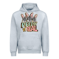 Heather Grey peepin' it real easter day Urban Hoodie - FaDigitalArtStudio