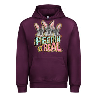 Mauve Wine peepin' it real easter day Urban Hoodie - FaDigitalArtStudio