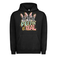 Pigment Black peepin' it real easter day Urban Hoodie - FaDigitalArtStudio