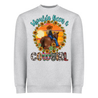 Heather Grey shoulda been a cowgirl Heavyweight Sweatshirt - MaliasSmallBusiness