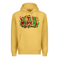 Antique Gold certified medical assistant Premium Hoodie - CowGirlArtShop