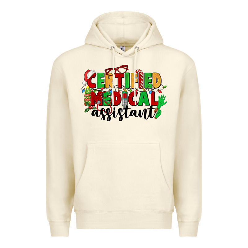 Certified Medical Assistant Premium Hoodie by CowGirlArtShop | Teevron