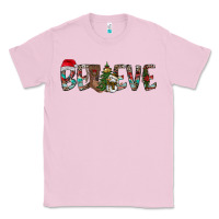 Bubblegum Pink Believe Christmas Classic Tee - CowhideDigitalArt