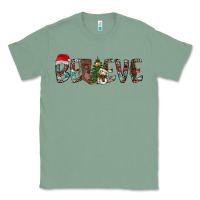 Sage Believe Christmas Classic Tee - CowhideDigitalArt