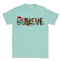 Seafoam Believe Christmas Classic Tee - CowhideDigitalArt