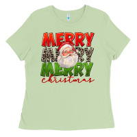 Matcha Merry Christmas Santa Ladies Tee - FaDigitalArtStudio