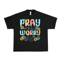 Black pray more worry less Urban Heavy Tee - MaliasSmallBusiness