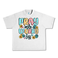 Lunar Rock pray more worry less Urban Heavy Tee - MaliasSmallBusiness