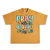 Peanut Butter pray more worry less Urban Heavy Tee - MaliasSmallBusiness