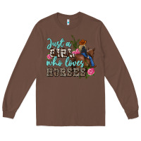 Chestnut just a girl who loves horses Long Sleeve Tee - MaliasSmallBusiness