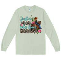 Matcha just a girl who loves horses Long Sleeve Tee - MaliasSmallBusiness