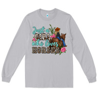 Moon Dust just a girl who loves horses Long Sleeve Tee - MaliasSmallBusiness