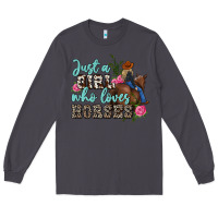 Smoke just a girl who loves horses Long Sleeve Tee - MaliasSmallBusiness