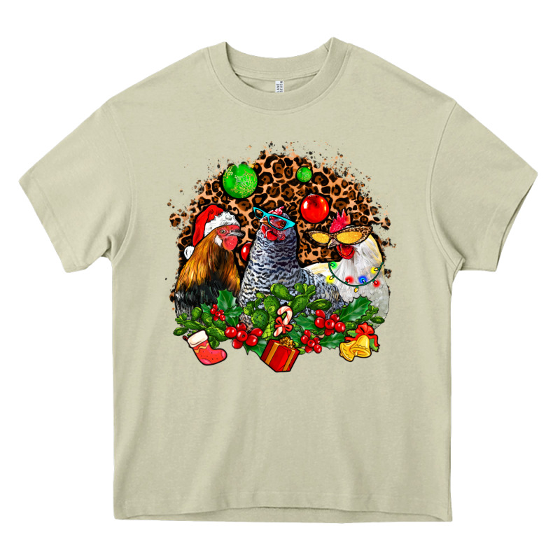 Christmas Party And Chickens Heavy Core Tee by AdoDesignShop | Teevron