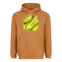 Meerkat Softball background Heavyweight Hoodie - HowdyJamesFarm