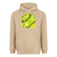 Mushroom Softball background Heavyweight Hoodie - HowdyJamesFarm
